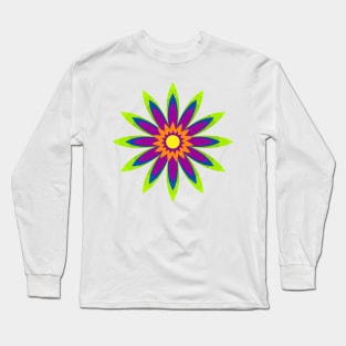 Colorful Flower Long Sleeve T-Shirt